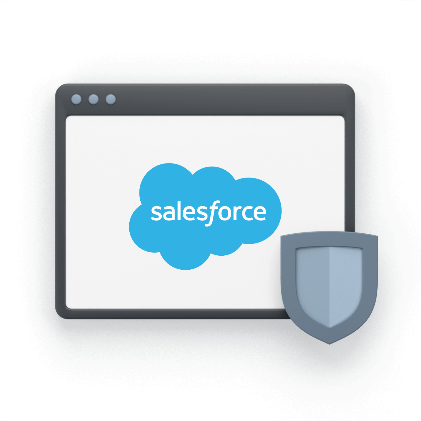 Salesforce logo with WWPass Shield